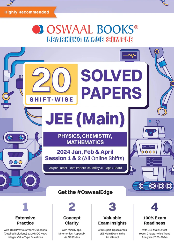 JEE Main 20 Shift-wise Solved Papers 2024